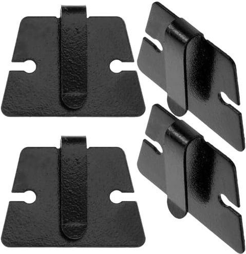 MUSISALY 4pcs Car Microphone Holders Metal Mic Clips for Radio Microphone IC-2720H IC-2820H TM241 DR635 Professional Car Mic Mounts