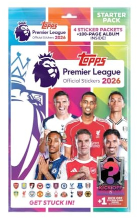 Topps Premier League 2026 Sticker Collection - Starter Pack