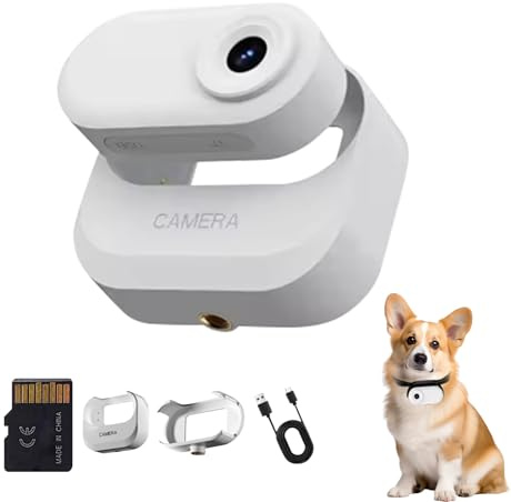 Caméra d'action compacte portable 12 MP photo 1080 F avec écran LCD intégré pour PC, webcam pour vélo, animal domestique