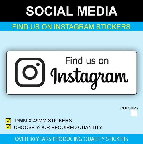 Price stickers encontrarnos en instagram - 15 x 45 mm - 100
