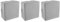 Boite de derivation electrique - boite derivation - Boite de derivation etanche exterieur - Lot 3 Boites De Dérivation IP54 115X115 cm - Debflex - 718814