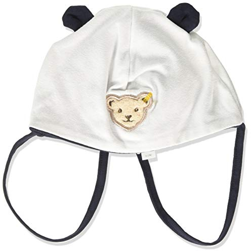 Steiff Baby-Mädchen Mütze mit Bärenohren, Weiß (BRIGHT WHITE 1000), 47