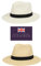 Nicky Adams Countrywear Panama Straw Sun Hat Fedora Style - Lightweight Unisex Beach Hat with UV Protection (Cream with Black Band 57)