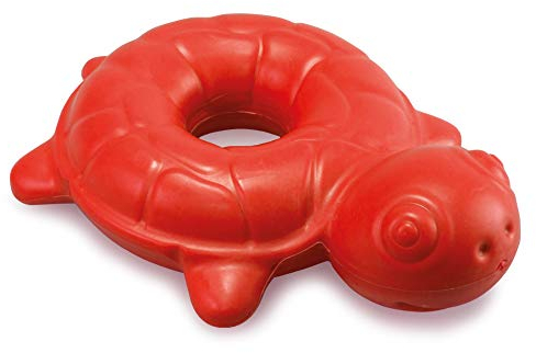 Arquivet Schwimmende Schildkröte mit Geräusch – 18 cm – Thermoplastisches Hundespielzeug – Kauspielzeug – hilft der Zahnhygiene bei der Beseitigung von Zahnstein