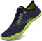 SAGUARO Barfussschuhe Herren mit Zehen Sohle Breathable Trail Laufschuhe Damen Weich Faltbar Fitnessschuhe Outdoor Sport Trekking Walking Schuhe Blau Gr.44