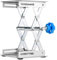 100¡Á100¡Á160mm Labor Hebeb¨¹hne, Messer & Werkzeuge Multifunktionswerkzeuge Edelstahl Labor Hebeb¨¹hne St?nder Schere Lab-Lift (Blauer Griff)