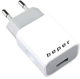 Adaptateur Mural USB Beper XUADA001 - USB-Wandadapter, USB-Ladegerät, Netzteil, Wandladegerät, EU-Stecker, USB-Ladegerät
