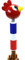Vilac 9005EPR Parapluie Elysée Présidence de la Republique Papa Papaya puppenköpfe, bunt