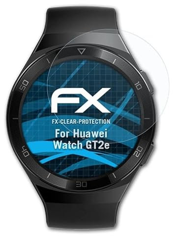 atFoliX Lámina Protectora de Pantalla compatible con Huawei Watch GT2e Película Protectora, ultra transparente FX Protector Película (3X)