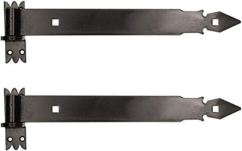 KOTARBAU Ladenband 2 St. mit Kloben Torband Türband Torscharnier Scharnier Baubeschlag Torbeschlag Türbeschlag Rostfrei Torzubehör Pulverbeschichtet 400 mm
