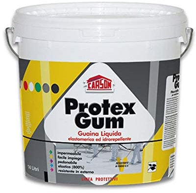 Colorificio Carson Protexgum Protex Guaina Liquida Impermeabilizzante (1 Lt, Trasparente)