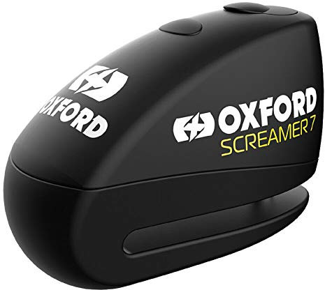 Oxford Security Motorcycle Motorbike Scooter Screamer 7 Bike Securing Alarm Disc Lock Black