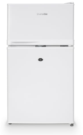 UNIVERSALBLUE | Frigorífico Bajo Encimera con Congelador 12V | 88 Litros | Ideal para Caravanas y Camper | Bajo consumo | Sistema Silencioso | Frigorífico para Caravanas (2 puertas)