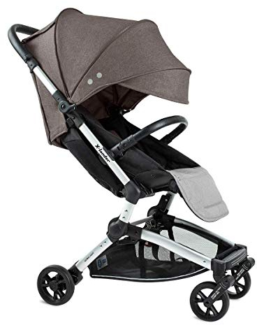 X-lander X-Fly Kinderwagen für Babys, kompakt und ultraleicht, getestet bis zu 22 kg, Abdeckung für Kinderwagen mit Sicherheitsbügel (Evening Grey)