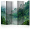decomonkey Paravent Raumteiler Innen Wald 225x172 cm 5 Teilig Beidseitig Room Divider Wall Raumteiler Stehend Trennwand Sichtschutz Spanische Wand Sichtschutzwand Wohnzimmer Holz Baum Natur Botanik