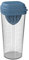 Rotho 1043206161 Loft Shaker mit verschiedenen Aufsätze und Skala, lebensmittelechter Kunststoff (PP) BPA-frei, blau/transparent, 1l