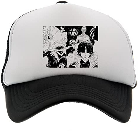 Enigmae Hunter X Hunter Anime Baseball Kappe Hut Kinder Jungen Mädchen Schaum Vorne Mesh Zurück Schwarz Cap Foam Front Mesh Back