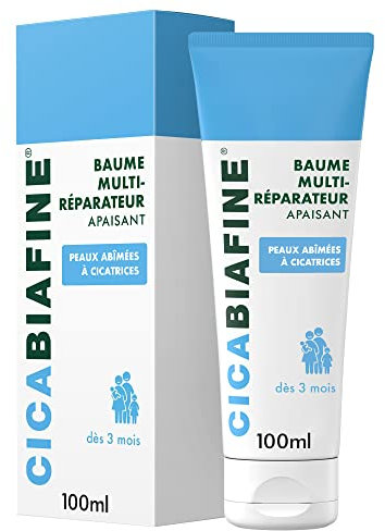 Cicabiafine | Baume Multi-Réparateur Apaisant (tube de 100 ml) – Baume réparateur pour peaux abîmées à cicatrices – Baume apaisant pour améliorer l'apparence des cicatrices