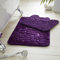 Artistic Fashionista Limited 2 Pieces Memory Foam Pebble Bath Mat Rugs for Bathroom - Non Slip - Super Soft - Extra Absorbent - Washable - Bath & Pedestal Bathroom Mats Toilet Shower Set (Purple)