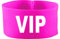 Kleiner Fratz gummielastische Armbinde 5 cm Bedruckt mit VIP (Farbe pink) (Gr. Senior - 28 cm)