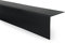 QUEST Cornière PVC Rigide Autoadhésive – Baguette d’Angle de Protection en PVC Dur pour Mur et Rebord – Profilé de Coin – 40x40mm, 200cm, noir