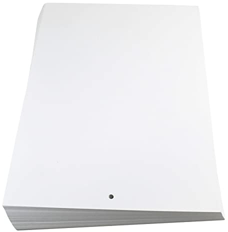 Etiketten aus PET A4 Bogen-Etiketten weiß 210x297mm 150µm 1 Rundloch 5mm (100)