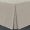 Bronwen Mathew Box Pleated Base Valance Sheet King Size Bed Fitted Valance Sheets, Microfiber Soft Brushed Easy Care Non Iron (King, Linen)