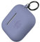 turtleandcase Silikonhülle Kompatibel mit AirPods Hülle | Stoßfeste Schutzhülle | mit Karabiner | Unterstützt kabelloses Laden für AirPods (AirPods 3, Lavender)