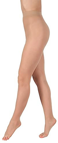 BANANALU 15 Den zehenfreie weiche Strumpfhose Toeless transparent Open Toe Toeless 15 Naturale XXL