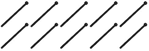 QUARKZMAN M3x60mm Esagonale Testa Viti x 20pz 12,9 Lega Acciaio Parzialmente Filettato Tappo Bullone Elementi Fissaggio per Casa Costruzione Costruzione [Nero, Testa Tonda]