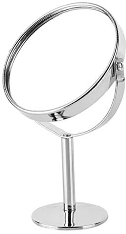 Waschtisch Make-up-Spiegel zweiseitiger drehbarer Waschtischspiegel-Vergrößerung Make-up Stehende Mirror Tabletop Eitelkeitsspiegel Schönheitswerkzeuge