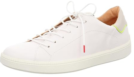 Think! Herren Turna Chromfrei Gegerbte Nachhaltige Wechselfußbett Sneaker, Bianco Kombi 1020, 44.5 EU