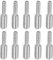PATIKIL M6x1 zu M10x1.5 Doppel Ende Gewindebolzen Schraube Bolzen 10 Packung 304 Edelstahl Stab Bolzen Gewinde Reduzierer Adapter für Möbel Hardware 40mm Lang