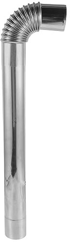 FONDOTIN Chimney Utdor Flu Extension Flexible Exhaust Stove Pipe Metal Flue Gas Boiler Flue Pipe BBQ Lid