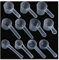 Cuillères à Mesurer,Forreen 11 Pièces Cuillère à Mesurer Gramme Plastique Réutilisables Transparente Cuillère Doseuse avec Graduation pour Cuisine,Thé,Café,10ml-120ml,5g-60g