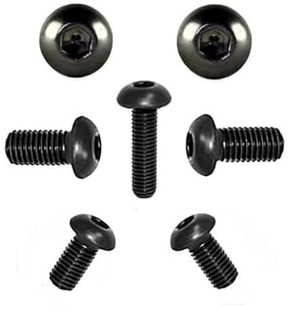 Linsenkopfschrauben ISO 7380 Edelstahl SCHWARZ M4 (25, 4 x 16)