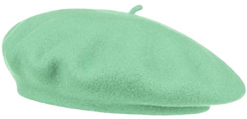 Van Der Rich ® - Baskenmütze (100% Wolle) Französisch Einfarbig - Damen (Aqua372)