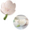 Blume Seifenschale Keramik, Seifenschale mit Ablauf Niedlich, Verzierungen Seifenhalter Kreativ Abtropfbarer Seifenschalenhalter (Tulpe, Weiß)