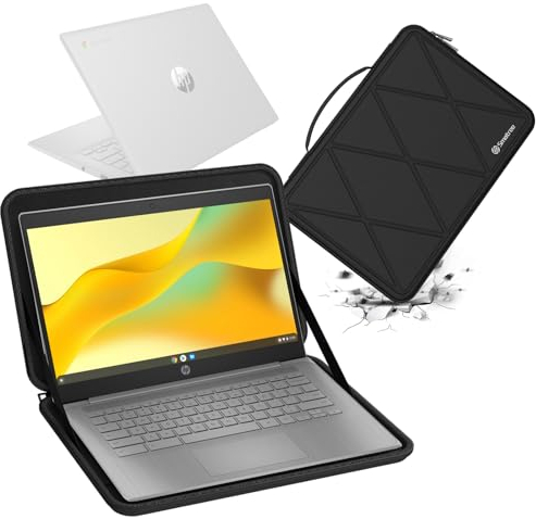 Smatree Housse de Protection Rigide en EVA Compatible avec Ordinateur Portable HP Chromebook 14a-ne0047nr de 14 Pouces et Sac Antichoc (X8257)