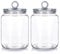 BIMUYI Glass Jar with Lid, 2 Liter Large Glass Bottle, Glass Storage Canister, Pack of 2
