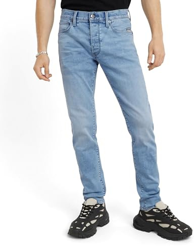 G-STAR Herren 3301 Slim Jeans Jeans, Blau (Lt Aged D25742-8968-424), 30W / 32L