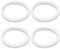 Create idea 4pcs Bicycle Front Fork Sponge Ring Oil Seal Sponge Foam Ring Foam Absorption Seal Ring Suitable for Mountain Bike Front Fork Accessories 38mm