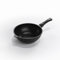 AMT Gastroguss Wok AMZN-I-1128S-Z20B - Sartén wok (28 cm de diámetro, 11 cm de alto, apta para inducción, mango extraíble, acabado antiadherente Lotan®, sartén fundida de aluminio fundido)
