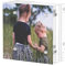 Sezanrpt Acryl Bilderrahmen 5x5cm, 5x5 Bilderrahmen Mini für 5x5 Bilder, Clear Ticket Display Frame Kleine Tipps Halter