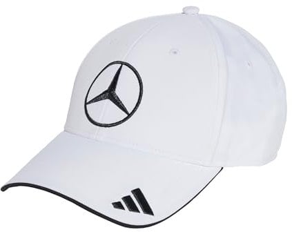 Adidas Unisex Mercedes - AMG Petronas Formula ONE Team Driver Cap, White/Black, L
