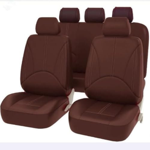 WENYINGLIHAI Ganze Auto 1 Satz Autositzbezüge Set für MERC-edes E-Class 2008-2013 W212, wasserdichte Verschleißfest luftdurchlässig Innenraum Accessories Deluxe Edition,I/Coffee