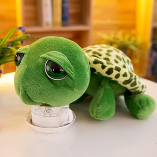 Champracer Kuscheltier Schildkröte - Süßes Plüschtier zum Kuscheln & Spielen - Flauschiges Stofftier als Dekokissen für Kuschelecke, Kinderzimmer, Schlafzimmer (35cm)