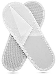 Generico 100 paia di ciabatte pantofole cortesia per alberghi hotel spa in TNT/EVA, 42 gr, 28,5 x 11,7 cm, Soft Chiuse
