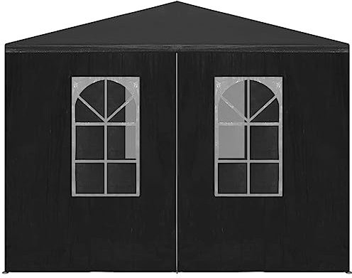 AUVYI Terrassenpavillon 3x4 m Anthrazit Gartenpartys Treffen und Partys im Freien für Familie und Freunde Festival-Zelt Partyzelt UV- und Wasserbeständig Partyzelt Stabil Multifunktions-Zelt
