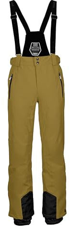 killtec Herren Skihose/Funktionshose mit abnehmbaren Trägern, Kantenschutz und Schneefang KSW 100 ENOSH MN SKI PNTS, Blasses Oliv, 4XL, 43431-000